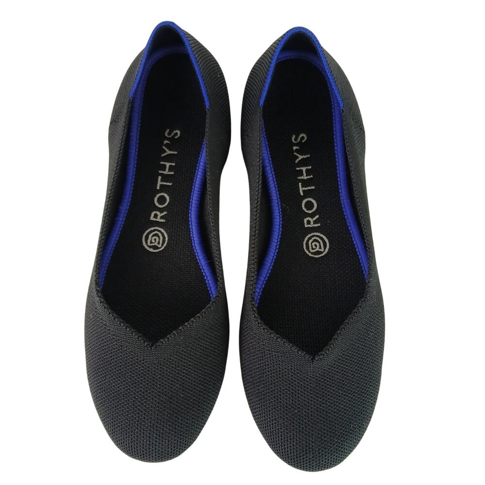 Rothy's Women's Black and Blue Loafers